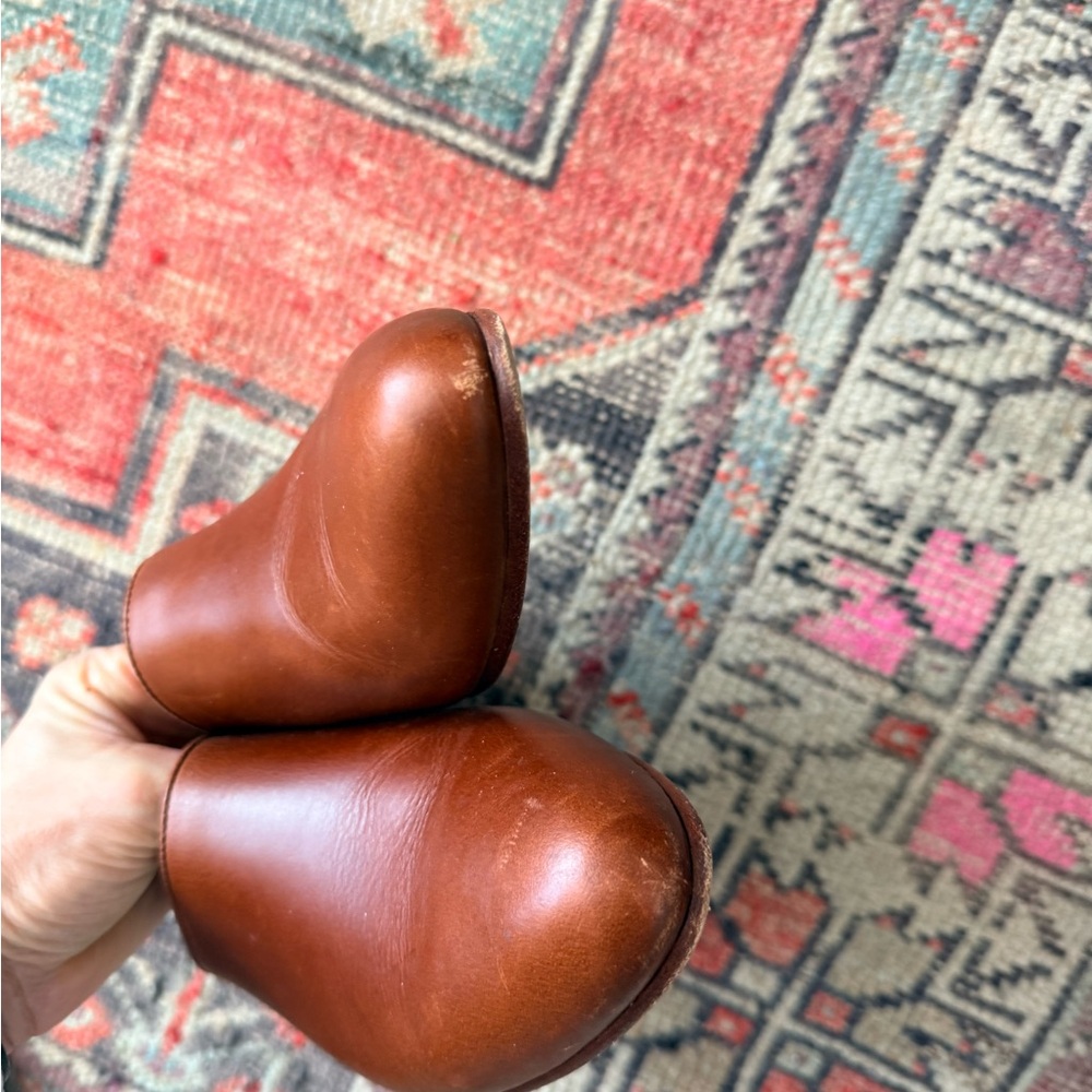 Nisolo Chestnut Leather Mules - Picture 2 of 3